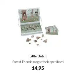 Babypark Little Dutch Forest Friends magnetisch speelbord aanbieding