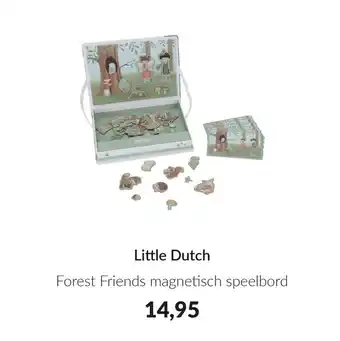 Babypark Little Dutch Forest Friends magnetisch speelbord aanbieding