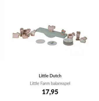 Babypark Little Dutch Little Farm balansspel aanbieding