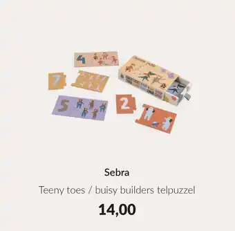 Babypark Sebra Teeny toes/buisy builders telpuzzel aanbieding