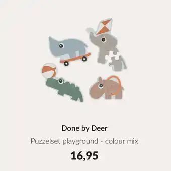 Babypark Done by Deer Puzzelset playground aanbieding