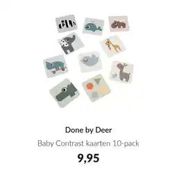 Babypark Done by Deer Baby Contrast kaarten 10-pack aanbieding