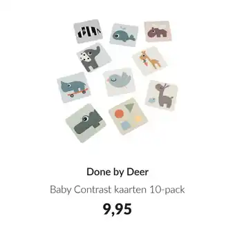Babypark Done by Deer Baby Contrast kaarten 10-pack aanbieding