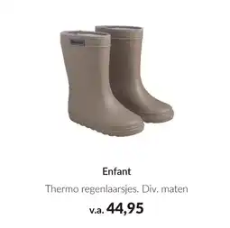 Babypark Enfant Thermo regenlaarsjes. aanbieding