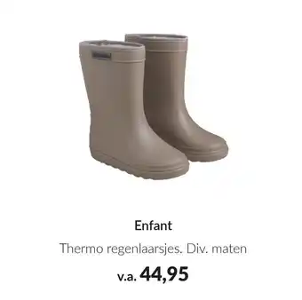 Babypark Enfant Thermo regenlaarsjes. aanbieding