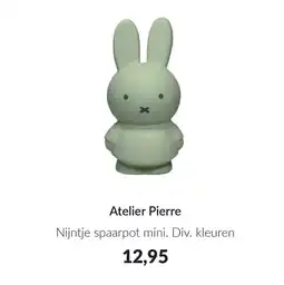 Babypark Atelier Pierre Nijntje spaarpot mini. aanbieding