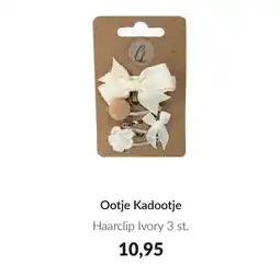 Babypark Ootje Kadootje Haarclip Ivory 3 st. aanbieding