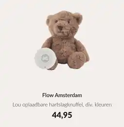 Babypark Flow Amsterdam Lou oplaadbare hartslagknuffel aanbieding