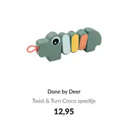 Babypark Done by Deer Twist & Turn Croco speeltje aanbieding