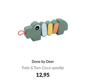 Babypark Done by Deer Twist & Turn Croco speeltje aanbieding