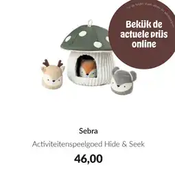 Babypark Sebra Activiteitenspeelgoed Hide & Seek aanbieding