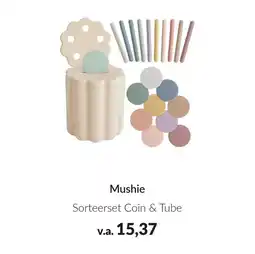 Babypark Mushie Sorteerset Coin & Tube aanbieding