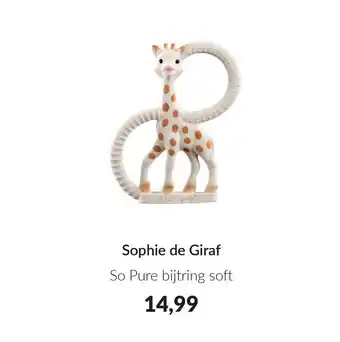 Babypark Sophie de Giraf So Pure bijtring soft aanbieding