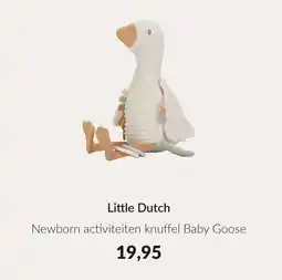 Babypark Little Dutch Newborn activiteiten knuffel Baby Goose aanbieding