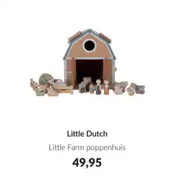Babypark Little Dutch Little Farm poppenhuis aanbieding