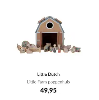 Babypark Little Dutch Little Farm poppenhuis aanbieding