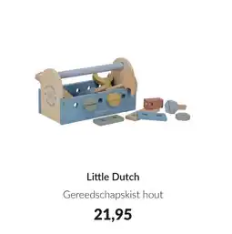 Babypark Little Dutch Gereedschapskist hout aanbieding