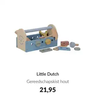 Babypark Little Dutch Gereedschapskist hout aanbieding