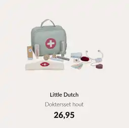 Babypark Little Dutch Doktersset hout aanbieding
