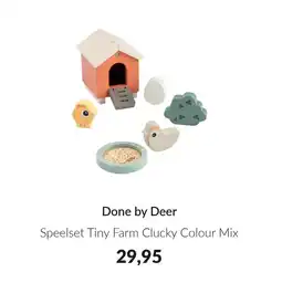 Babypark Done by Deer Speelset Tiny Farm Clucky Colour Mix aanbieding