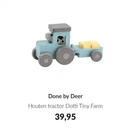 Babypark Done by Deer Houten tractor Dotti Tiny Farm aanbieding