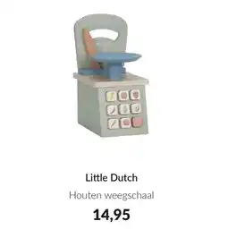 Babypark Little Dutch Houten weegschaal aanbieding