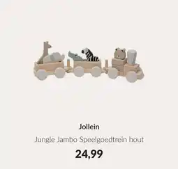 Babypark Jollein Jungle Jambo Speelgoedtrein hout aanbieding