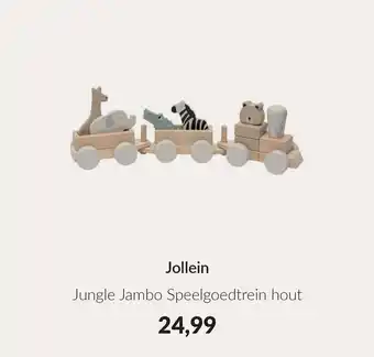 Babypark Jollein Jungle Jambo Speelgoedtrein hout aanbieding
