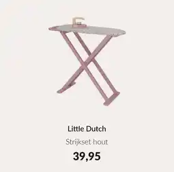 Babypark Little Dutch Strijkset hout aanbieding