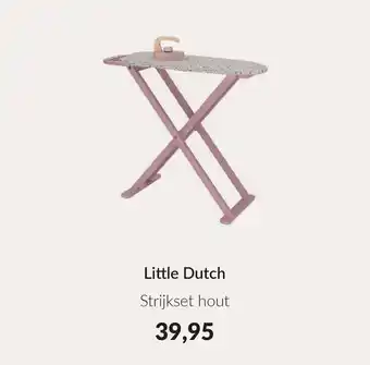 Babypark Little Dutch Strijkset hout aanbieding