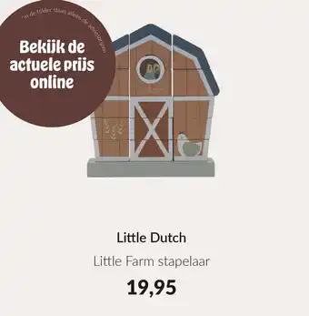 Babypark Little Dutch Little Farm stapelaar aanbieding