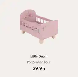 Babypark Little Dutch Poppenbed hout aanbieding