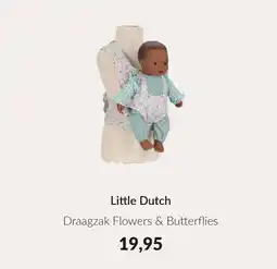 Babypark Little Dutch Draagzak Flowers & Butterflies aanbieding