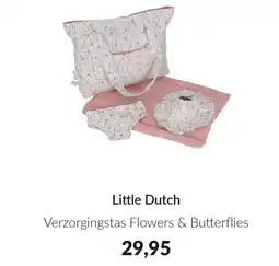 Babypark Little Dutch Verzorgingstas Flowers & Butterflies aanbieding