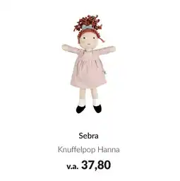 Babypark Sebra Knuffelpop Hanna aanbieding