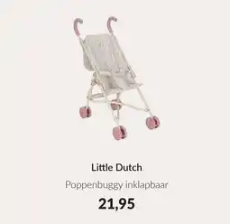 Babypark Little Dutch Poppenbuggy inklapbaar aanbieding