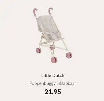 Babypark Little Dutch Poppenbuggy inklapbaar aanbieding
