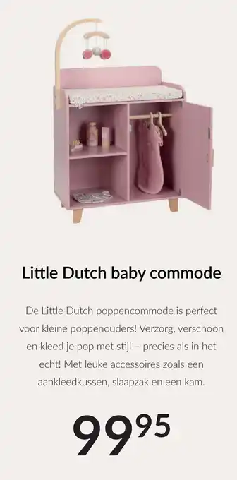 Babypark Little Dutch baby commode aanbieding