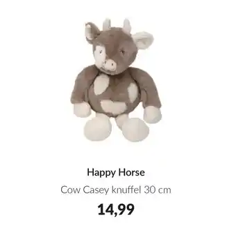 Babypark Happy Horse Cow Casey knuffel aanbieding