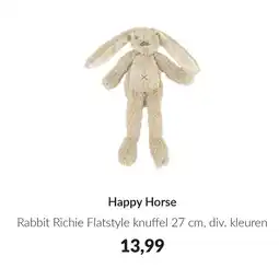 Babypark Happy Horse Rabbit Richie Flatstyle knuffel aanbieding