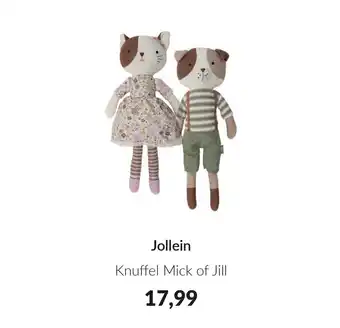 Babypark Jollein Knuffel Mick of Jill aanbieding