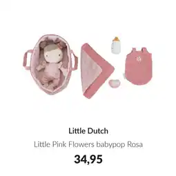 Babypark Little Dutch Little Pink Flowers babypop Rosa aanbieding