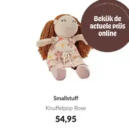 Babypark Smallstuff Knuffelpop Rose aanbieding