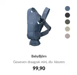 Babypark BabyBjörn Geweven draagzak mini, aanbieding