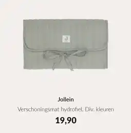 Babypark Jollein Verschoningsmat hydrofiel. aanbieding