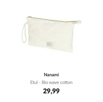 Babypark Nanami Etui Bio wave cotton aanbieding