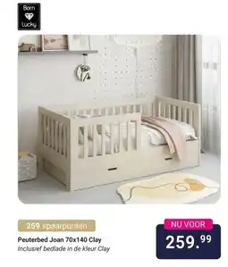 Van Asten BabySuperstore Peuterbed Joan 70x140 Clay aanbieding