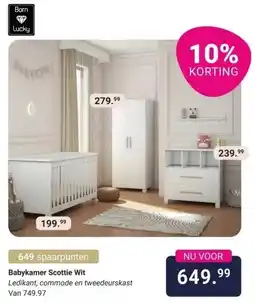 Van Asten BabySuperstore Babykamer Scottie Wit aanbieding
