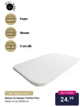 Van Asten BabySuperstore Matras Co-Sleeper Comfort Plus aanbieding