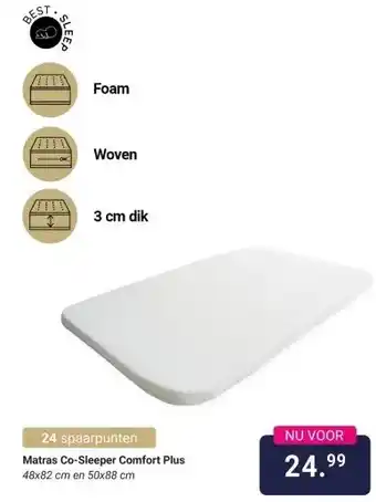 Van Asten BabySuperstore Matras Co-Sleeper Comfort Plus aanbieding